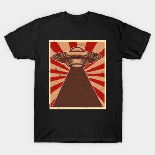 Retro vintage alien ufo T-Shirt